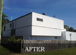 Recladding - Before and after - back view